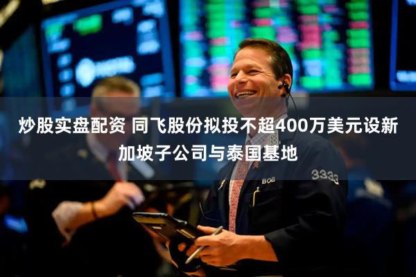 炒股实盘配资 同飞股份拟投不超400万美元设新加坡子公司与泰国基地
