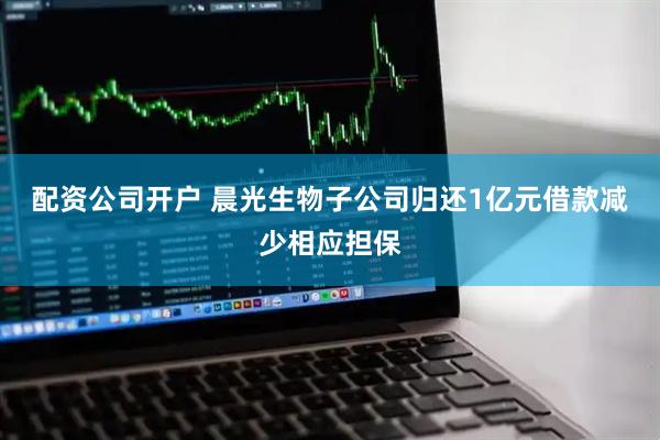 配资公司开户 晨光生物子公司归还1亿元借款减少相应担保
