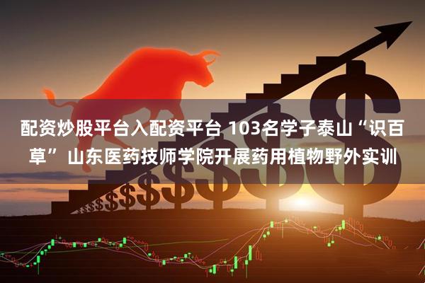 配资炒股平台入配资平台 103名学子泰山“识百草” 山东医药技师学院开展药用植物野外实训