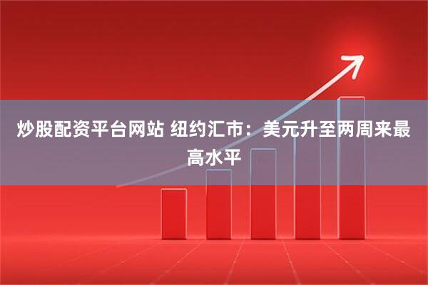 炒股配资平台网站 纽约汇市：美元升至两周来最高水平